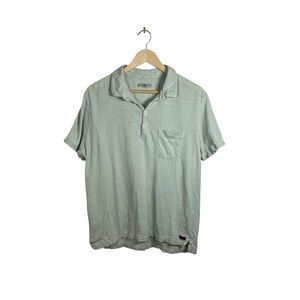 7 For All Mankind Men’s Pocket Polo in Sage Green Size L